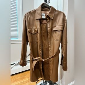 Zara leather jacket